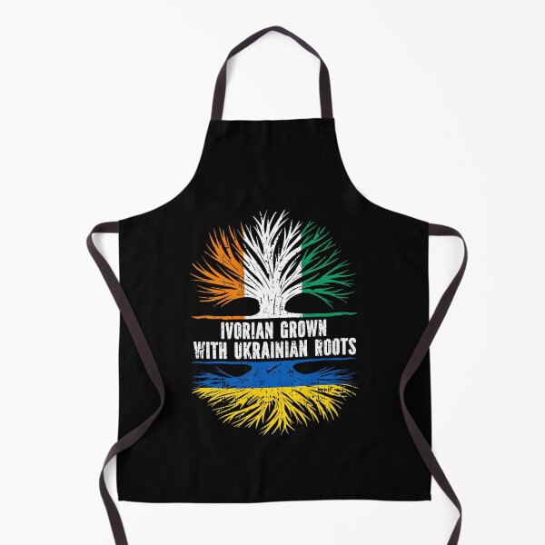 Item preview, Ivorian Grown with Ukrainian Roots Flag designed and sold by CosmoKitsch.