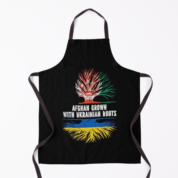 Item preview, Afghan Grown with Ukrainian Roots Flag designed and sold by CosmoKitsch.