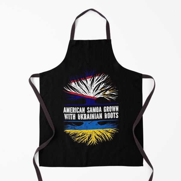 Item preview, American Samoa Grown with Ukrainian Roots Flag designed and sold by CosmoKitsch.