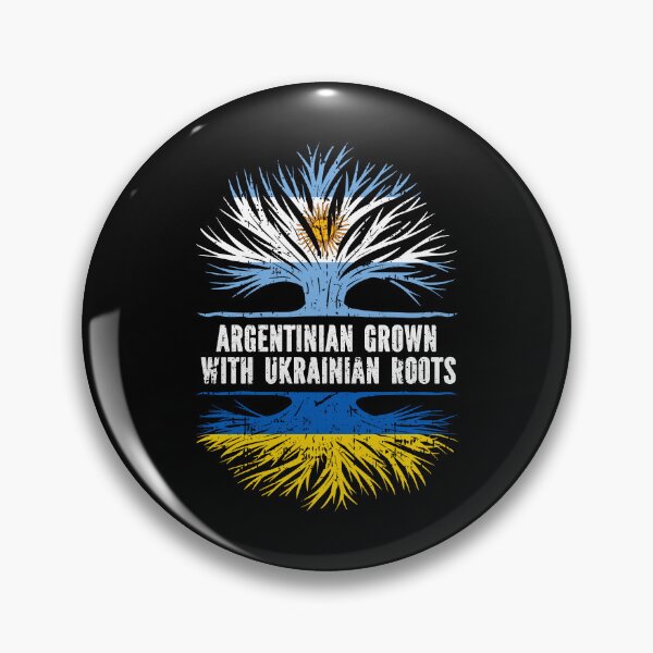 Item preview, Argentinian Grown with Ukrainian Roots Flag designed and sold by CosmoKitsch.