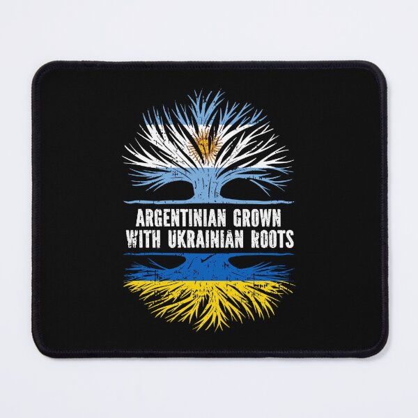Item preview, Argentinian Grown with Ukrainian Roots Flag designed and sold by CosmoKitsch.
