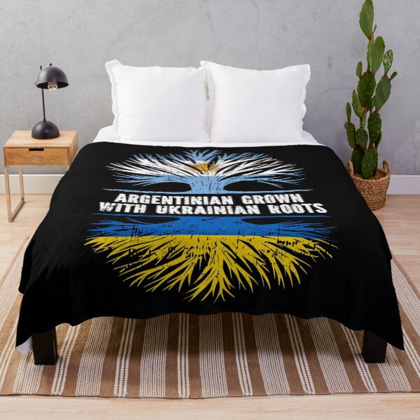 Item preview, Argentinian Grown with Ukrainian Roots Flag designed and sold by CosmoKitsch.