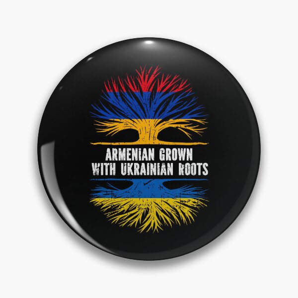 Item preview, Armenian Grown with Ukrainian Roots Flag designed and sold by CosmoKitsch.