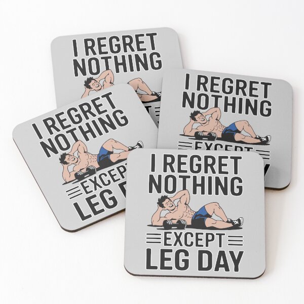Item preview, Funny Gym T-Shirt "I Regret Nothing Except Leg Day" – Workout Humor Fitness Shirt designed and sold by TeeLabDesign.