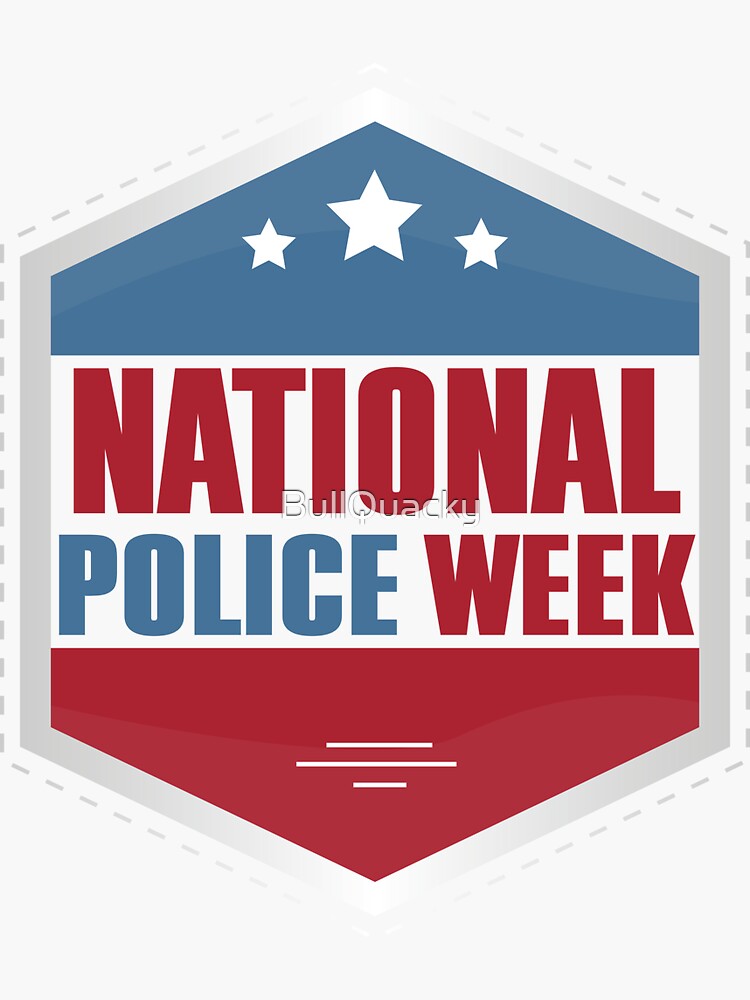 "National Police Week Support LEO Cops Officers" Sticker for Sale