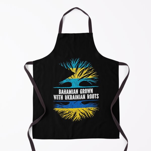 Item preview, Bahamian Grown with Ukrainian Roots Flag designed and sold by CosmoKitsch.