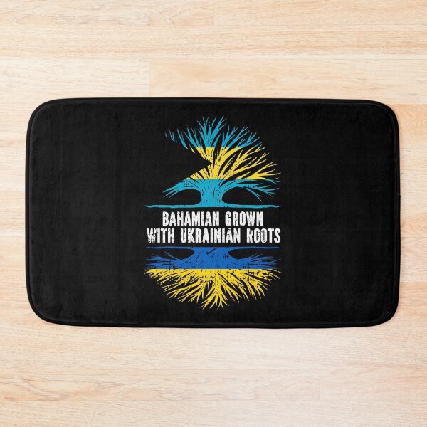 Item preview, Bahamian Grown with Ukrainian Roots Flag designed and sold by CosmoKitsch.