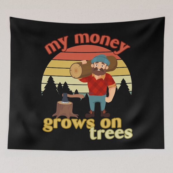 Item preview, My Money Grows On Trees designed and sold by ReuvenStore.