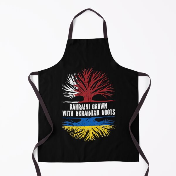 Item preview, Bahraini Grown with Ukrainian Roots Flag designed and sold by CosmoKitsch.