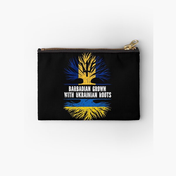 Item preview, Barbadian Grown with Ukrainian Roots Flag designed and sold by CosmoKitsch.