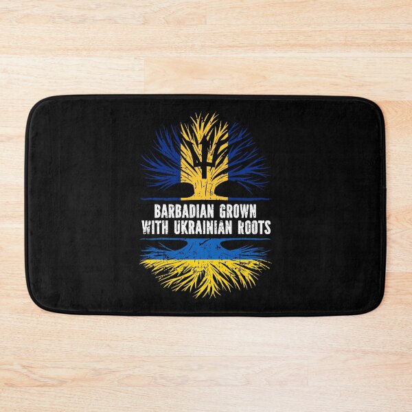 Item preview, Barbadian Grown with Ukrainian Roots Flag designed and sold by CosmoKitsch.