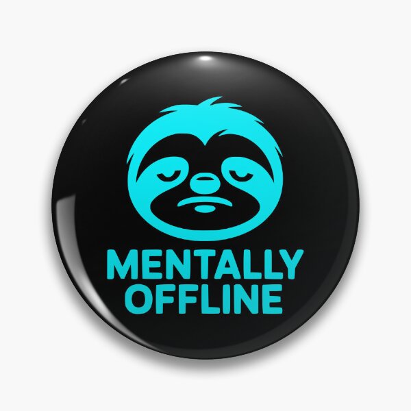 Item preview, Aesthetic Sloth Gamer Mood Mentally Offline designed and sold by MavtM.