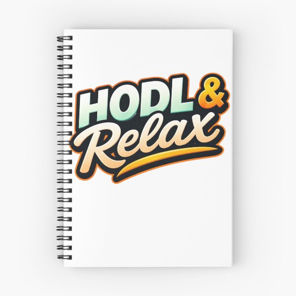 Item preview, HODL & Relax – Minimal Crypto Typography Design designed and sold by Conviction studio.