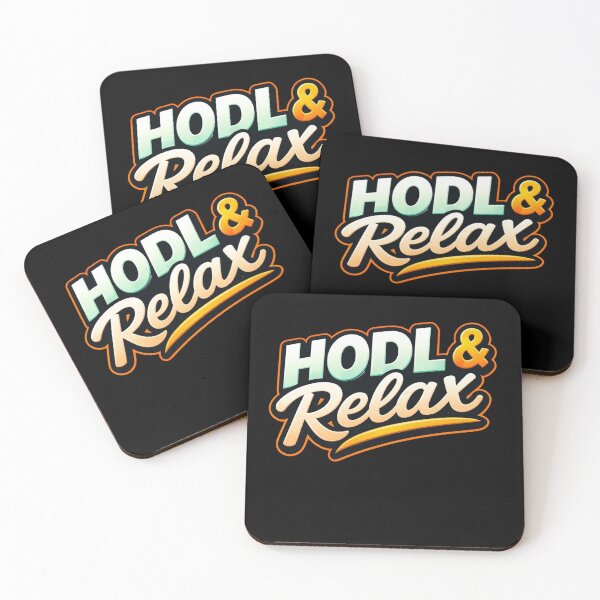 Item preview, HODL & Relax – Minimal Crypto Typography Design designed and sold by Conviction studio.