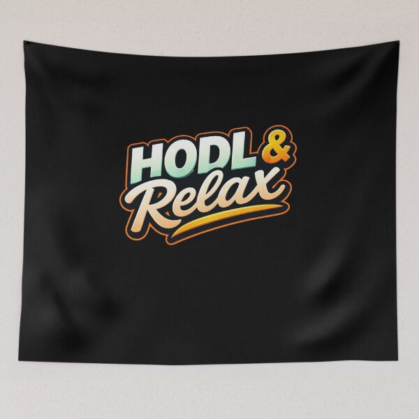 Item preview, HODL & Relax – Minimal Crypto Typography Design designed and sold by Conviction studio.