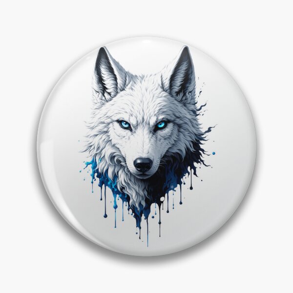 Artikelvorschau, Eisiger Alpha: Weiße Wolfsmajestät entworfen und verkauft von HezeSethPrints.