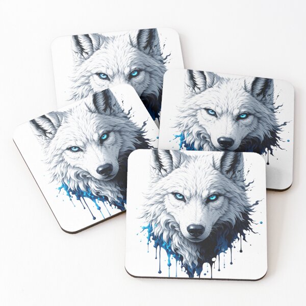 Item preview, Icy Alpha: White Wolf Majesty designed and sold by HezeSethPrints.
