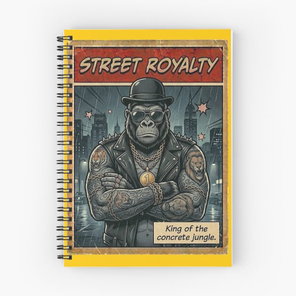 Item preview, Street Royalty Gorilla – Urban King Graphic  Jungle Street Art designed and sold by Bug by Design.