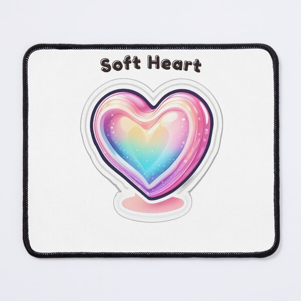 Item preview, Soft Heart Aesthetic Rainbow Glass Cute Sticker designed and sold by kinjalj49.