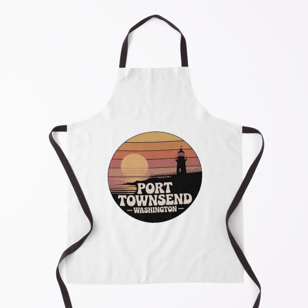 Item preview, Port Townsend Washington: Retro Sunset Lighthouse Badge designed and sold by CircinusStore.