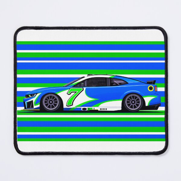 Item preview, 2026 Daniel Suarez #7 Nascar Side Profile designed and sold by PitWallArt.