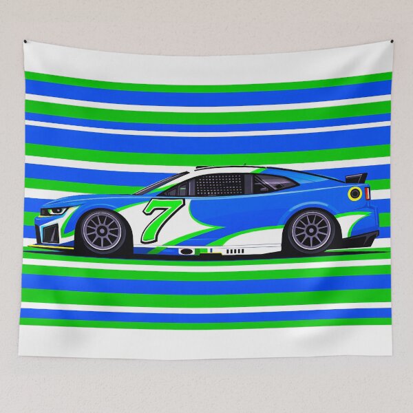 Item preview, 2026 Daniel Suarez #7 Nascar Side Profile designed and sold by PitWallArt.