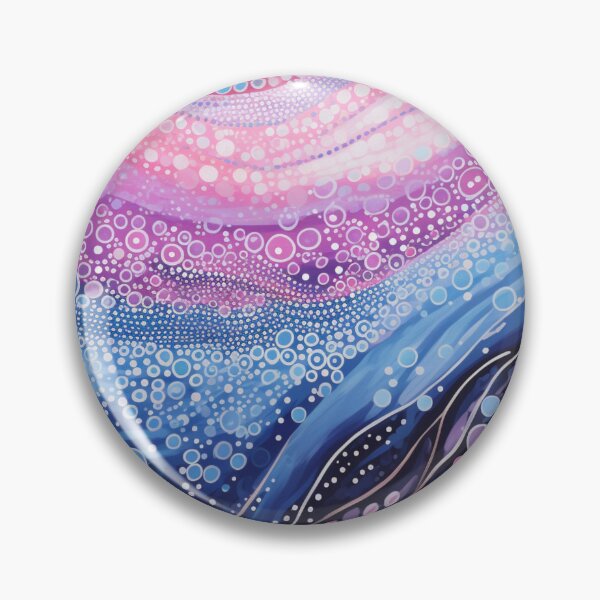 Item preview, Aboriginal Inspired Dot Art - Gentle Midnight Waves designed and sold by GrinGalore.