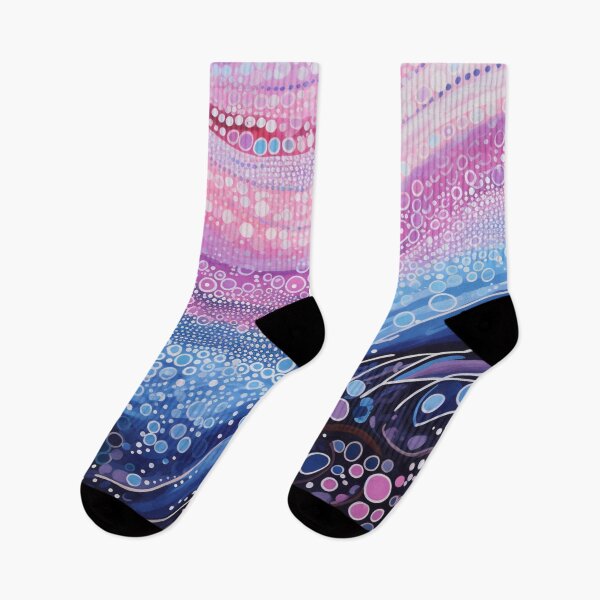Item preview, Aboriginal Inspired Dot Art - Gentle Midnight Waves designed and sold by GrinGalore.