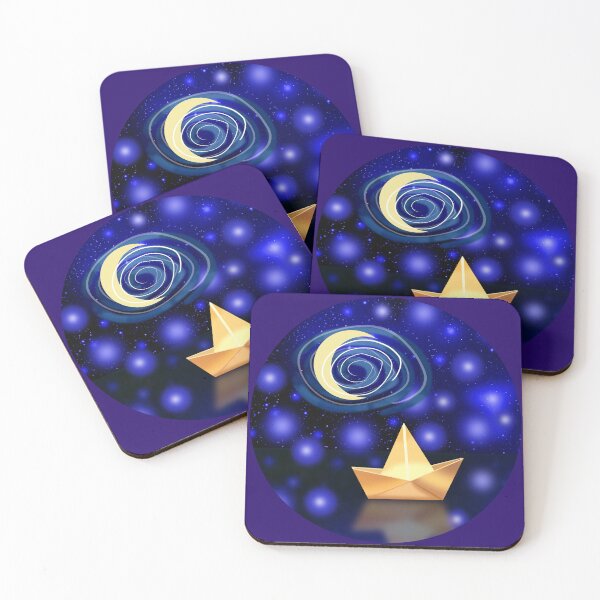 Item preview, Paper Boat Under Starry Sky designed and sold by Andrew  Hitchen.