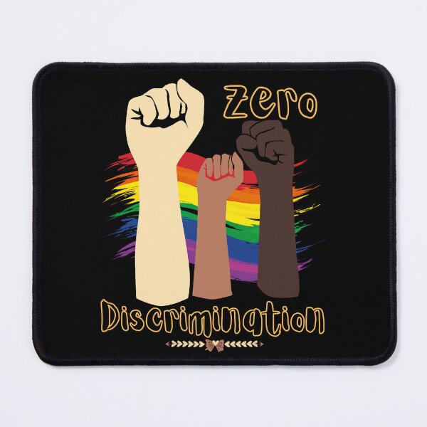 Item preview, Zero Discrimination LGBT Flag BLM designed and sold by ReuvenStore.