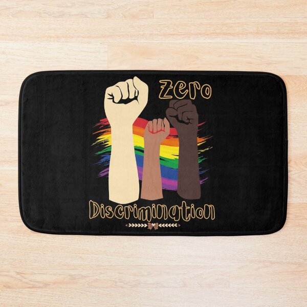 Item preview, Zero Discrimination LGBT Flag BLM designed and sold by ReuvenStore.