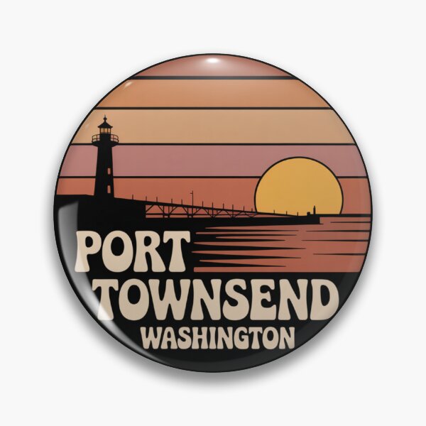 Item preview, Port Townsend Washington: Sunset Lighthouse Badge designed and sold by CircinusStore.