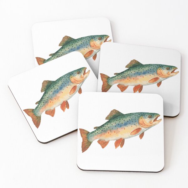 Artikelvorschau, Forelle Aquarell – Edles Design für Angler entworfen und verkauft von Pineapple-Tree.
