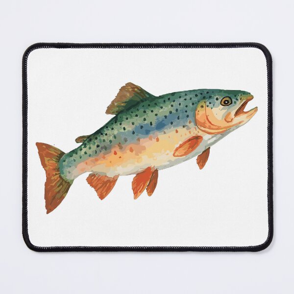 Item preview, Trout Watercolor – Elegant Design for Anglers designed and sold by Pineapple-Tree.