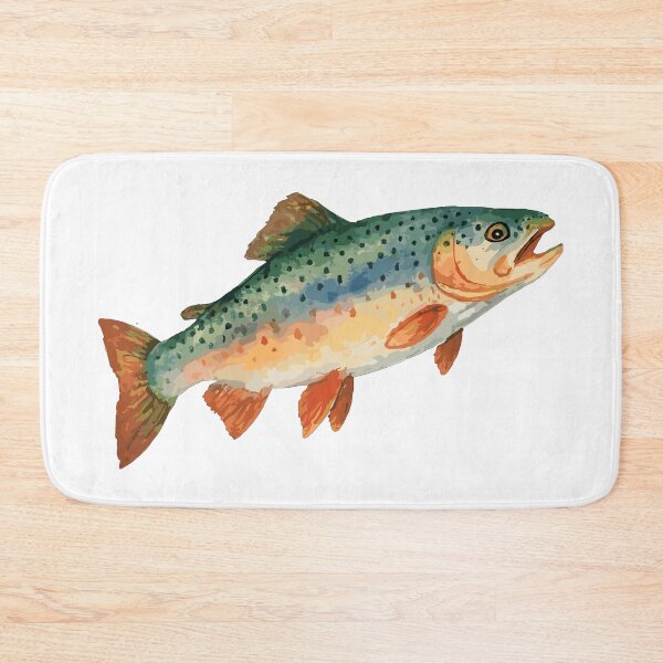 Item preview, Trout Watercolor – Elegant Design for Anglers designed and sold by Pineapple-Tree.