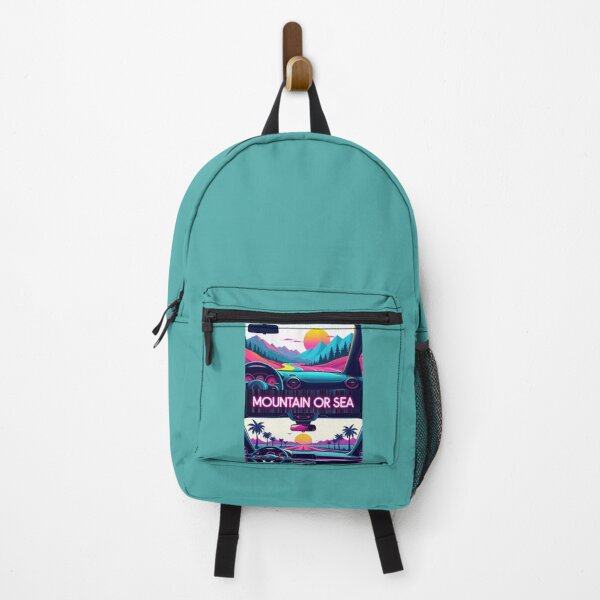 Item preview, Mountain or Sea - Retro Neon Road Trip designed and sold by GreenDreamArt.
