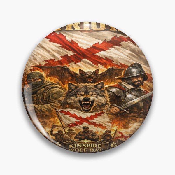 Item preview, We are Patriots Wolf Warrior T-Shirt | Spanish Power Design | KINSPIRE WOLF BAT designed and sold by KINSPIREWOLFBAT.