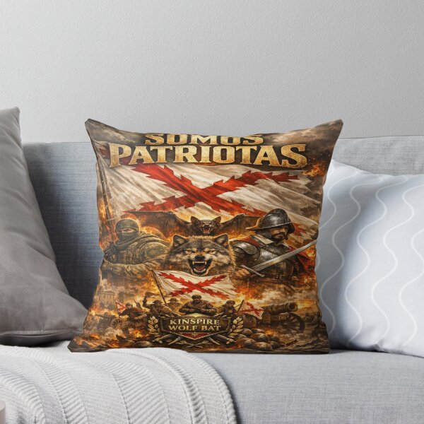 Item preview, We are Patriots Wolf Warrior T-Shirt | Spanish Power Design | KINSPIRE WOLF BAT designed and sold by KINSPIREWOLFBAT.