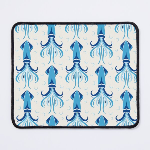 Item preview, 3635B - blue squid pattern designed and sold by RouCouCou.