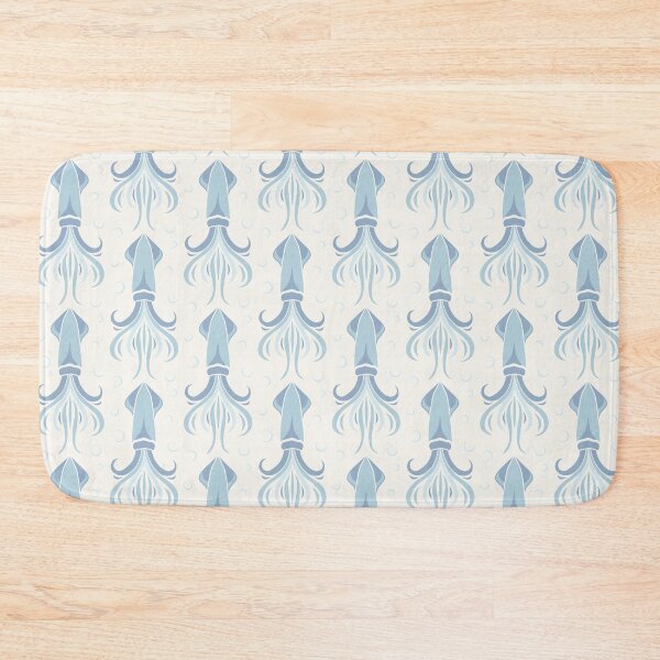 Item preview, 3635D - dusty blue squid pattern designed and sold by RouCouCou.