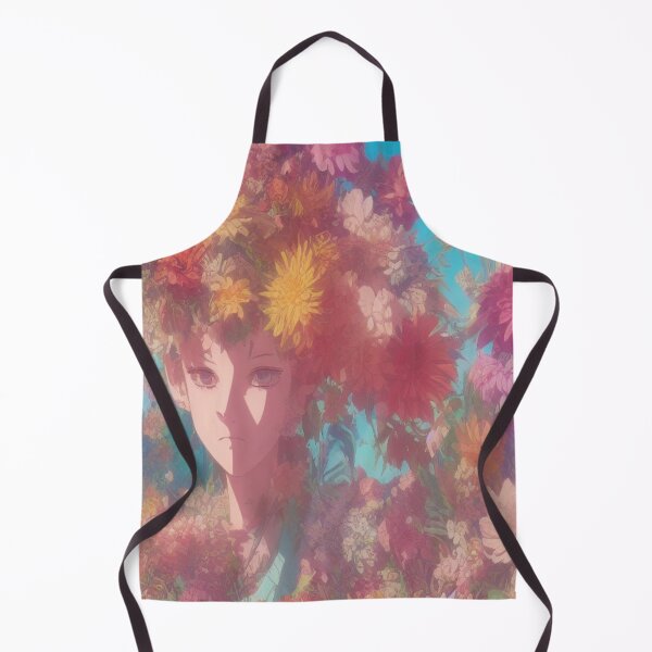 Item preview, Dreamlike Floral Portrait Art with Colorful Bloom Energy designed and sold by FotoworldEdel.