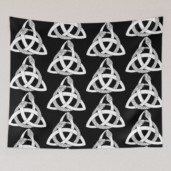 Item preview, White snakes and Celtic symbol designed and sold by Lagueny.