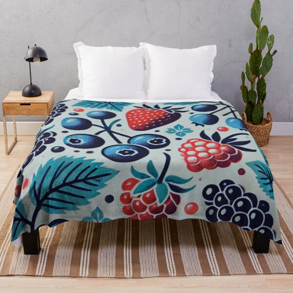 Item preview, Fruit Print, Summer Aesthetic, Cottagecore Fabric Design designed and sold by TEEJAMBOREE.