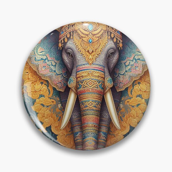 Item preview, Crafted with Passion, Inspired by Heritage: The Beauty of Elephants & Thai Patterns.  designed and sold by Vanich-Panich.