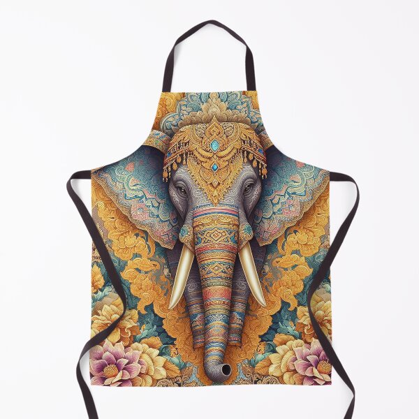Item preview, Crafted with Passion, Inspired by Heritage: The Beauty of Elephants & Thai Patterns. designed and sold by Vanich-Panich.