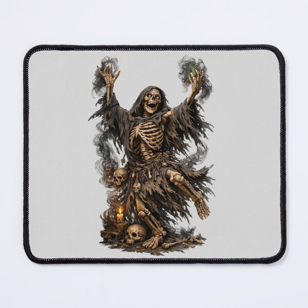 Item preview, Skeleton Dance of Death – Witch Illustration, Dark Gothic Artwork designed and sold by Cauldron Crafts.