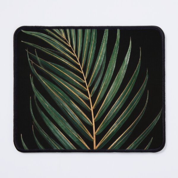 Item preview, Dark Luxury Palm Leaf Botanical Art Print Gold Vein Minimalist designed and sold by sayntastic.