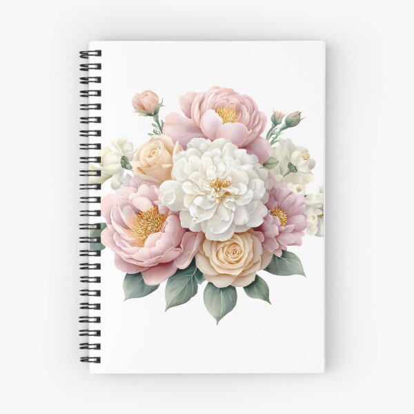 Item preview, Pastel Peony and Rose Bouquet - Elegant Romantic Floral Art Print designed and sold by DesignArtist.ia.