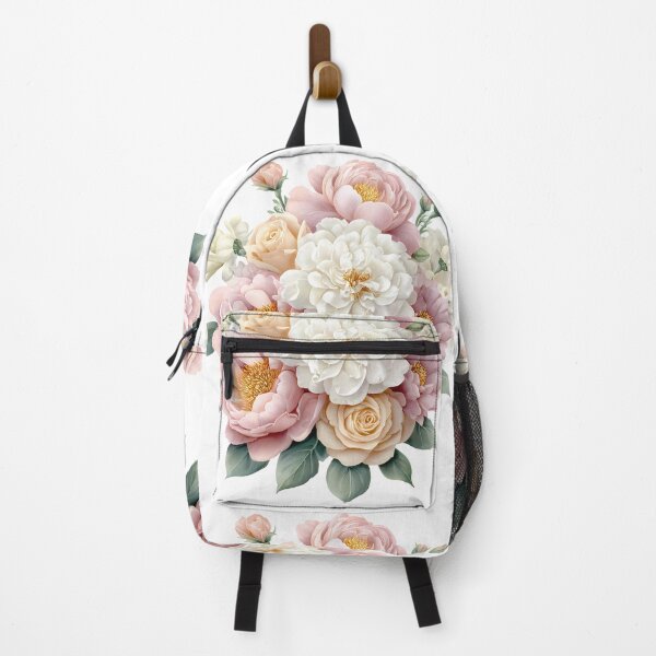 Item preview, Pastel Peony and Rose Bouquet - Elegant Romantic Floral Art Print designed and sold by DesignArtist.ia.
