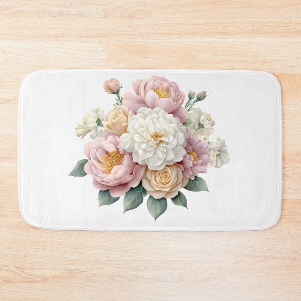 Item preview, Pastel Peony and Rose Bouquet - Elegant Romantic Floral Art Print designed and sold by DesignArtist.ia.